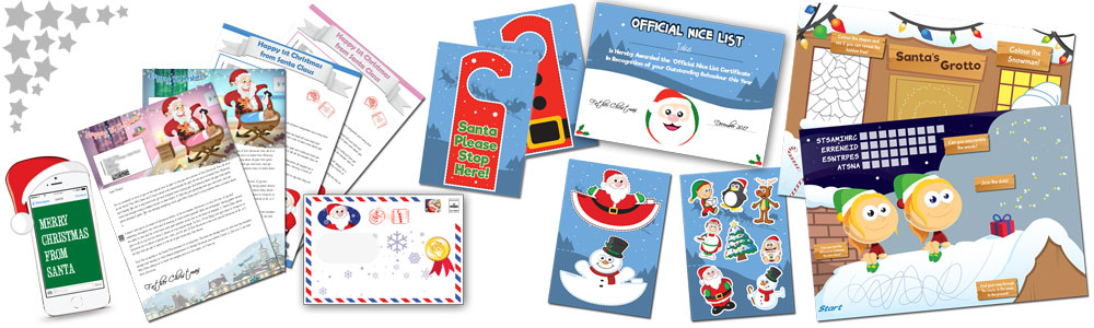 Baby's First Personalised Santa Letter and Activity Pack