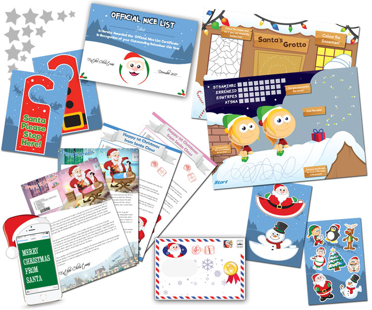 Baby's First Personalised Santa Letter and Activity Pack