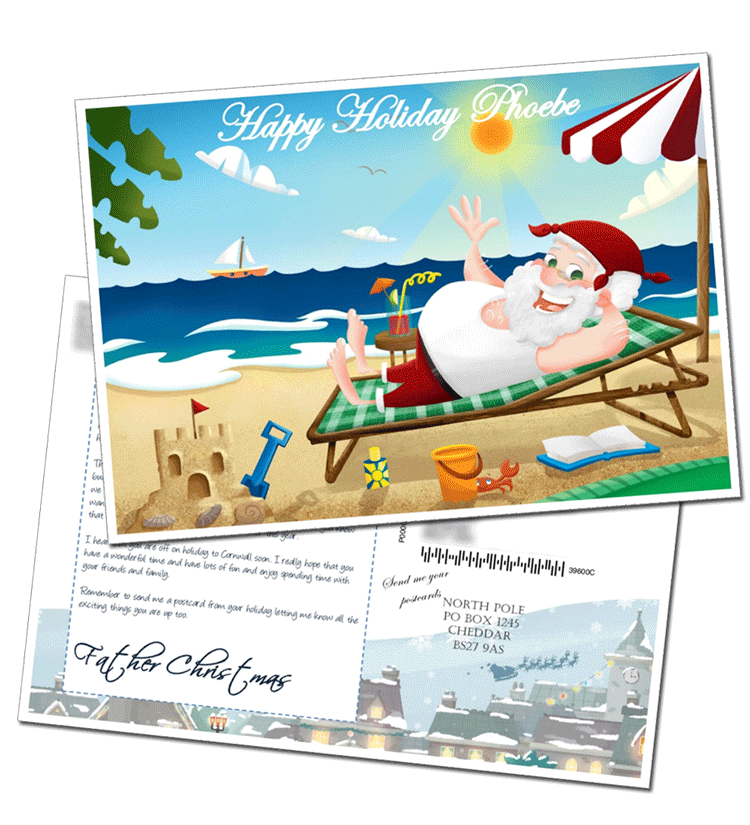Personalised Postcards From Santa Claus